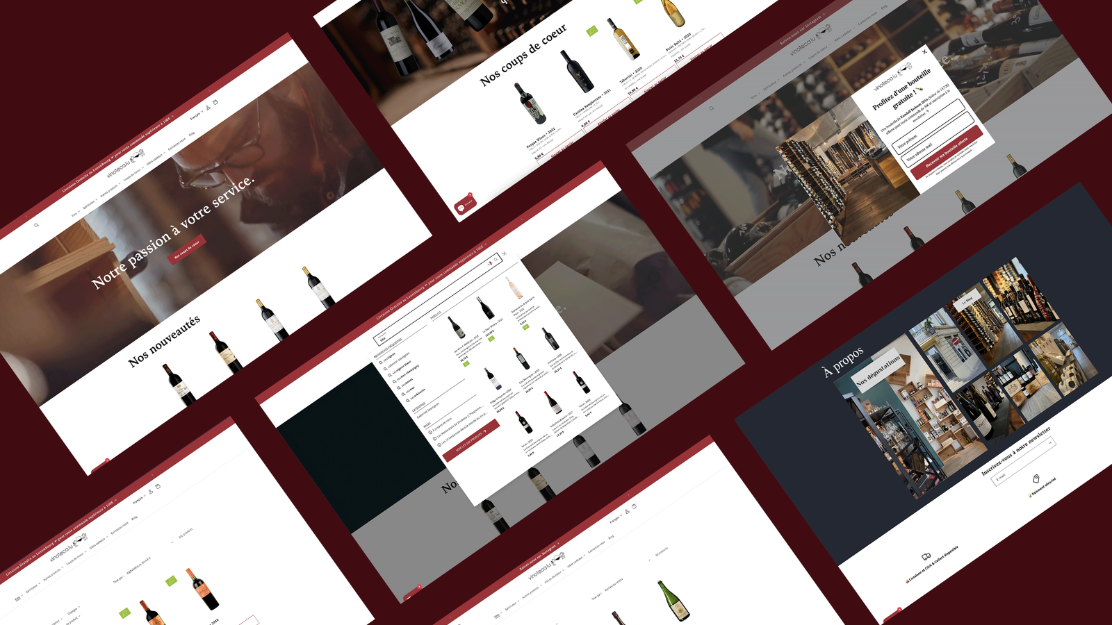 Élégance Numérique pour Vinoteca.lu - Refonte Complète du Site Web pour un caviste d'exception